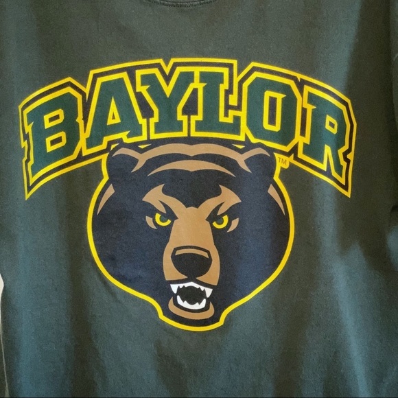 Baylor | Short Sleeve Green Bear Tee Large - Picture 4 of 7